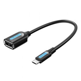 Vention Cable USB 2.0 CCUBB MicroUSB Macho a USB Hembra 15cm Negro